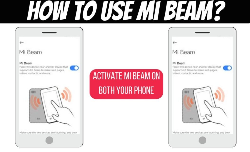 Activate Mi Beam on both your phone