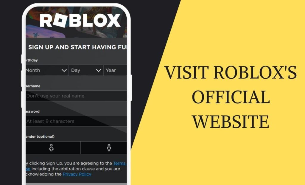 Visit Roblox's Official Website